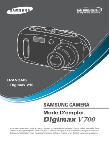 KENOX V10 | Samsung DIGIMAX V700 Manuel utilisateur | Fixfr