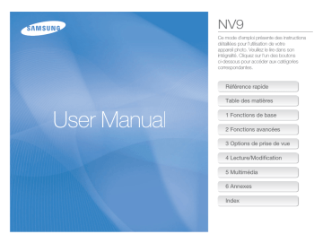 Samsung SAMSUNG NV9 Manuel utilisateur | Fixfr