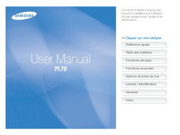 Samsung SAMSUNG PL70 Manuel utilisateur