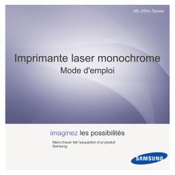 Samsung ML-2540 Manuel utilisateur