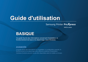 Samsung SL-M4030ND Manuel utilisateur | Fixfr
