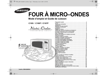 C107F | Samsung C105 Manuel utilisateur | Fixfr