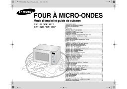 Samsung CE1101T Manuel utilisateur