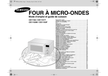 Samsung CE1151T Manuel utilisateur | Fixfr