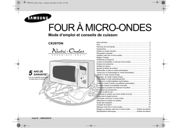 CE297DNT | Samsung CE297DN Manuel utilisateur | Fixfr