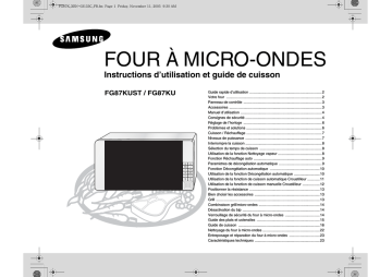 Samsung FG87KUST Manuel utilisateur | Fixfr