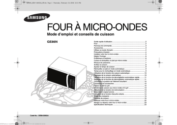 Samsung GE86N Manuel utilisateur | Fixfr