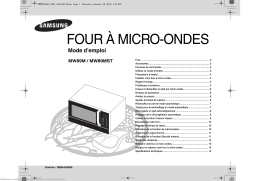 Samsung MW89MST Manuel utilisateur