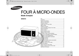 Samsung MW872 Manuel utilisateur