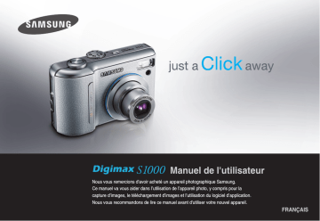 Samsung Digimax S1000 Manuel utilisateur | Fixfr