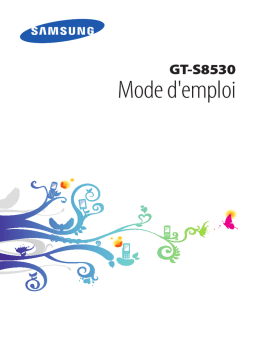 Samsung GT-S8530 Manuel utilisateur