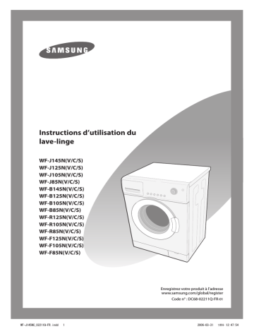 Samsung WF-J145NV Manuel utilisateur | Fixfr