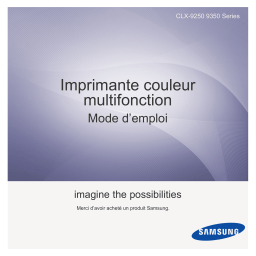 Samsung CLX-9350ND Manuel utilisateur