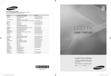 LE22A457C1D | Samsung LE22A455C1D Manuel utilisateur | Fixfr