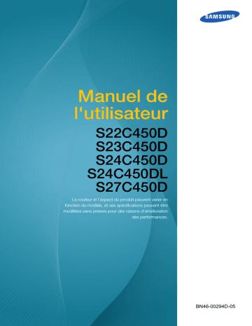 S27C450D | S24C450DL | S19C450BR | Samsung S19C450BW Manuel utilisateur | Fixfr