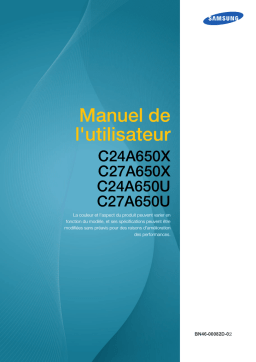 Samsung C24A650X Manuel utilisateur