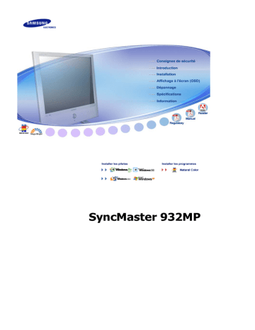 Samsung 932MP Manuel utilisateur | Fixfr