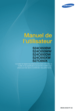 Samsung S24C650XW Manuel utilisateur