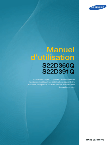 Samsung S22D391Q Manuel utilisateur | Fixfr