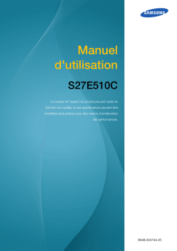 Samsung S27E510C Manuel utilisateur