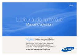 Samsung YP-W1AW Manuel utilisateur