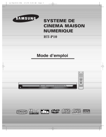 HT-P10 | Samsung HT-TP12 Manuel utilisateur | Fixfr