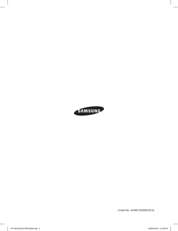 Samsung HT-XA100 Manuel utilisateur | Fixfr