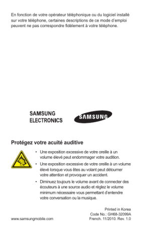 Samsung GT-C3530 Manuel utilisateur | Fixfr