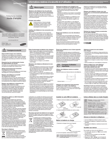 Samsung GT-C3110 Manuel utilisateur | Fixfr