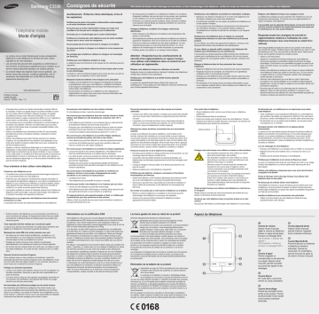 Samsung GT-C3330 Manuel utilisateur | Fixfr