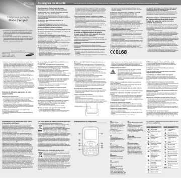 Samsung GT-C3222 Manuel utilisateur | Fixfr