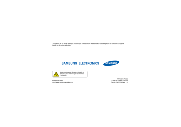 Samsung GT-M7600 Manuel utilisateur | Fixfr