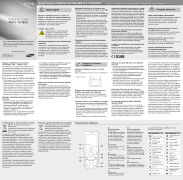 Samsung GT-S3100 Manuel utilisateur | Fixfr
