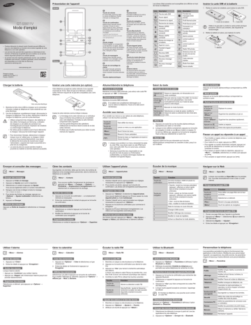 Samsung GT-S5611V Manuel utilisateur | Fixfr