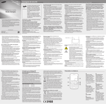 Samsung GT-S3570 Manuel utilisateur | Fixfr