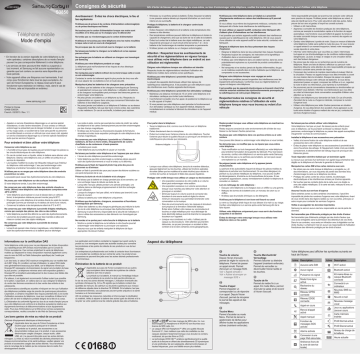 Samsung GT-S3850 Manuel utilisateur | Fixfr