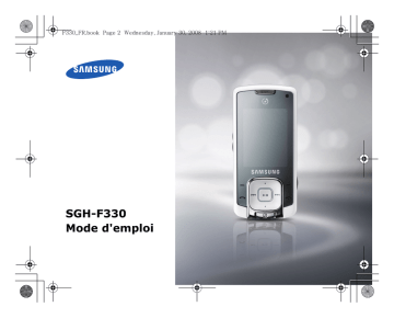 Samsung SGH-F330 Manuel utilisateur | Fixfr