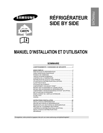 Samsung RS23KGRS Manuel utilisateur | Fixfr