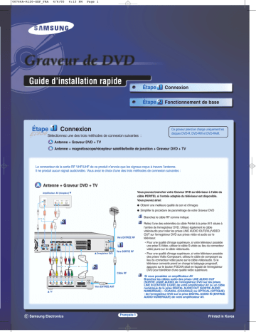 Samsung DVD-R120 Manuel utilisateur | Fixfr