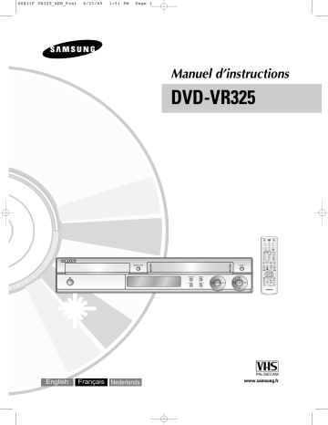 Samsung DVD-VR325 Manuel utilisateur | Fixfr