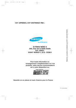 Samsung SF4000 Manuel utilisateur