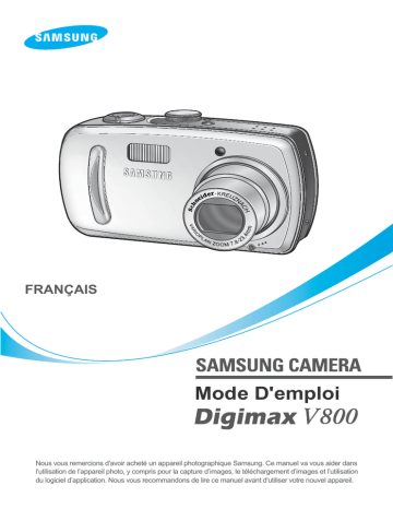 Digimax V800 | Samsung KENOX V20 Manuel utilisateur | Fixfr