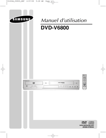 Samsung DVD-V6800 Manuel utilisateur | Fixfr