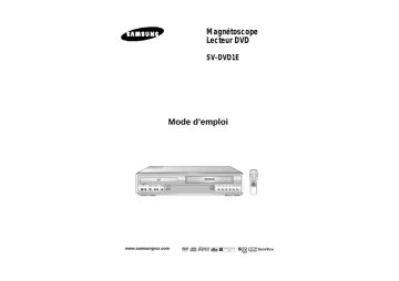 SV-DVD1EA | Samsung SV-DVD1 Manuel utilisateur | Fixfr