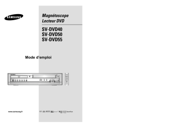 SV-DVD55 | SV-DVD50 | Samsung SV-DVD40 Manuel utilisateur | Fixfr