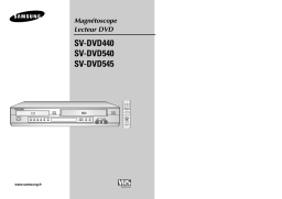 Samsung SV-DVD540A Manuel utilisateur