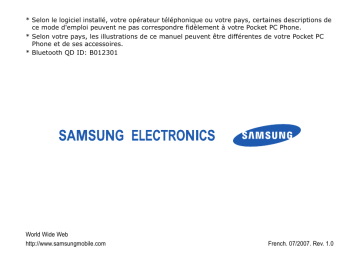 Samsung SGH-I710 Manuel utilisateur | Fixfr
