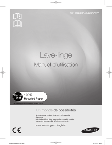 Samsung WF1802LSW/XEF Manuel utilisateur | Fixfr