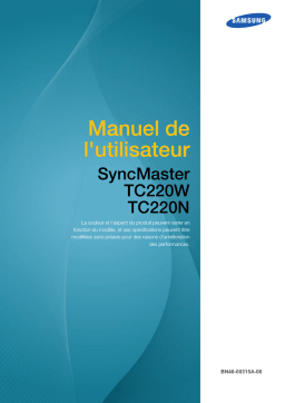 Samsung TC220W Manuel utilisateur