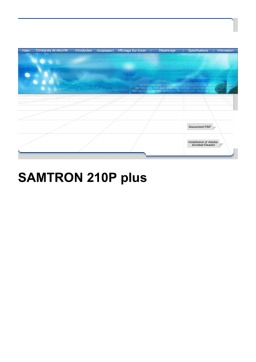 Samsung 210PPLUS Manuel utilisateur